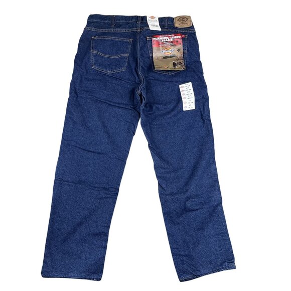NWT Dickies Flannel Lined Workwear Jeans Sz 38 x 30 - Picture 1 of 7